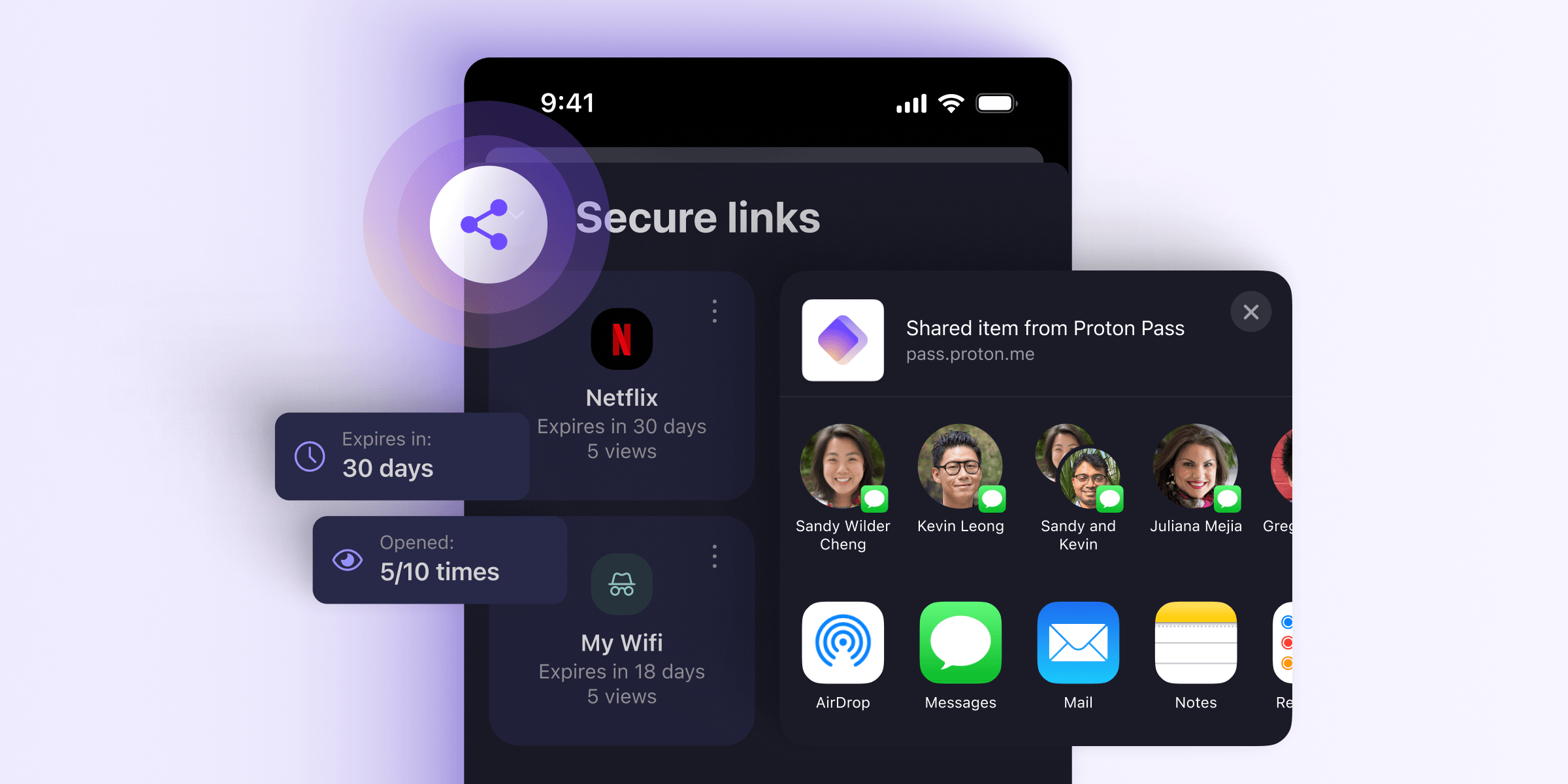 Partager un mot de passe de façon sécurisée